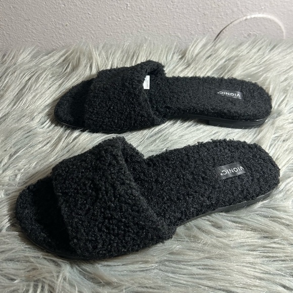 Vionic Demi Women's Heeled Slide Sandal Black Size 7.5 - Picture 2 of 8